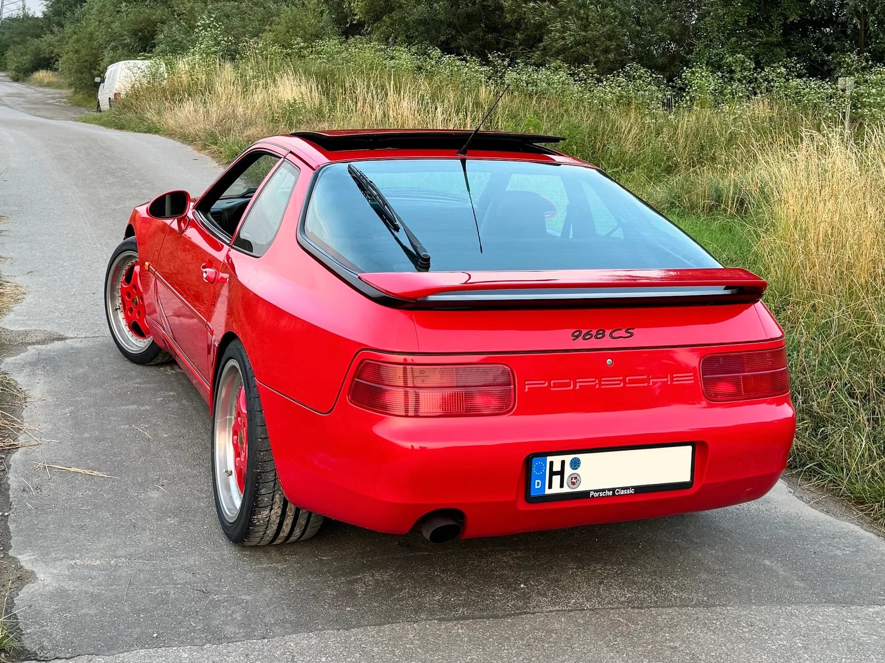 Personalized Porsche poster with your vehicle data